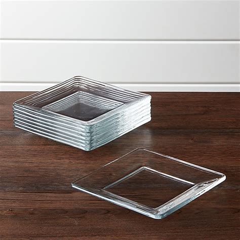 crate barrel appetizer plates|small glass appetizer plates.